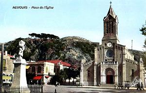 NEMOURS PLACE DE L EGLISE 1961